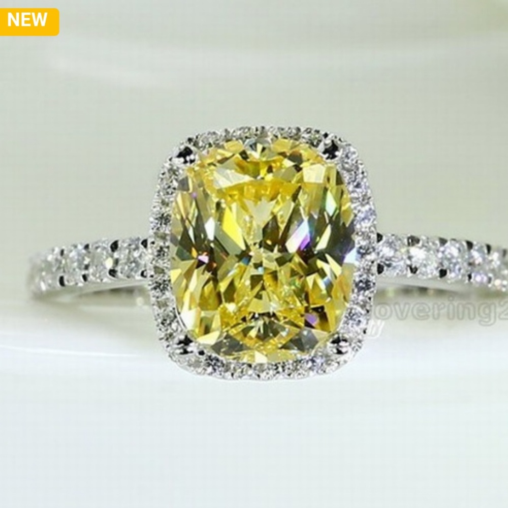 Yellow CZ Ring